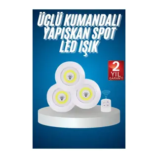 Kablosuz Pilli Işıldak Masa Lambası Mutfak Tezgah Altı Banyo Dolabı Dolap İçi