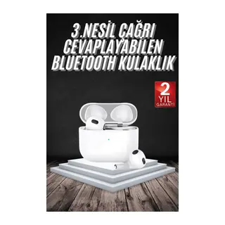 Bluetooth Kulaklık 3. Nesil Ios Android Uyumlu Yeni Nesil Wireless Charge