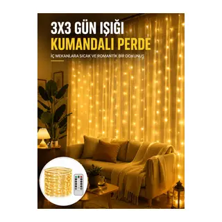 Zaman Ayarlı 8 Modlu Günışığı Perde Led Işık USB Çalışma Yeni Nesil