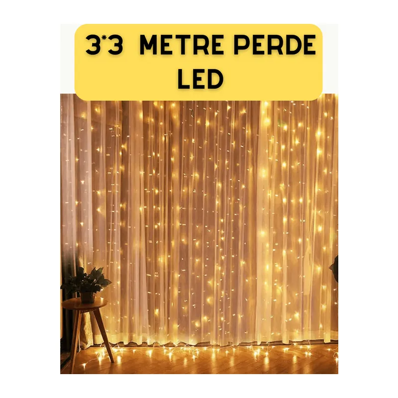 Şelale Tasarımlı Perde LED – Düğün ve Özel Gün Işıkları