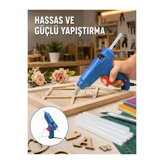 Sıcak Mum Tabancası 40W 5 Silikon Hediyeli Kolay ve Hızlı Yapıştırma Yeni Nesil