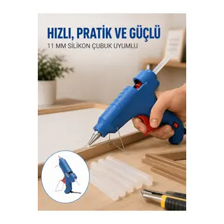 40W Sıcak Silikon Tabancası 5 Silikon Hediyeli Dayanıklı Tasarım Yeni Nesil