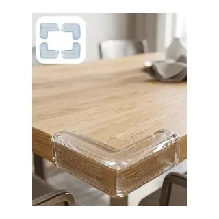 Çocuk Güvenlik Köşe Koruyucu 4 Lü Set Masa Sehpa Köşe Aparatı
