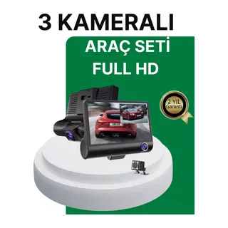 Gece Görüşü Destekli, 1080P Full HD Çözünürlüklü Araç İçi Kamera