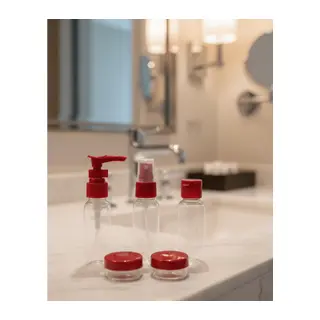 5’li Seyahat Boy Kozmetik Şişe Seti 30 ml Çantalı Organizer