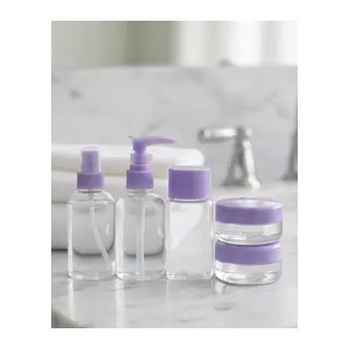 Seyahat İçin 5’li Şeffaf Kozmetik Şişe Seti 30 ml