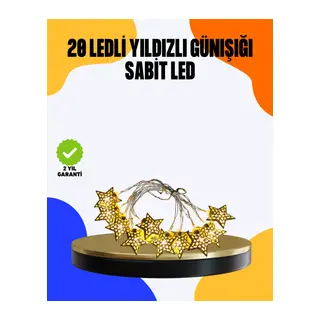 Yıldız Led Işık 5 Metre Dekoratif Aydınlatma Günışığı