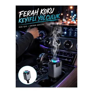 Araç Çakmak Girişli Şarj Cihazı Nemlendirici ve Aromaterapi Özellikli Yeni Nesil