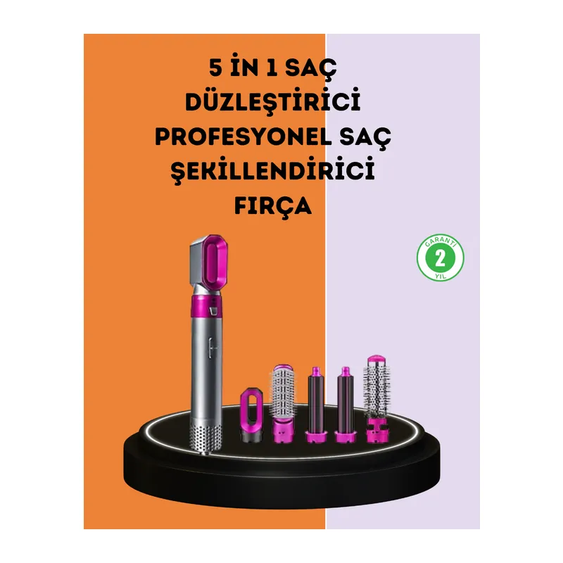 Çok Fonksiyonlu Saç Kurutma ve Şekillendirme Makinesi 5 Başlık