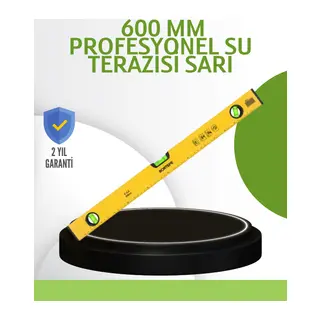 Hassas Ölçüm Sağlayan 600 mm Sarı Su Terazisi