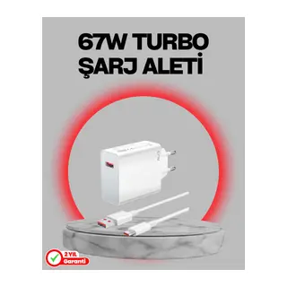 67 Watt Turbo Destekli Şarj Cihazı Honor 50 70 90 Uyumlu