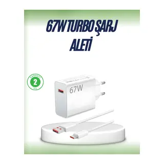 67 Watt Çift Turbo Şarj Adaptörü Reno 4 5 6 Uyumlu