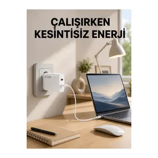 67 Watt Turbo Şarj Cihazı Motorola G30 G50 G60 G82 Uyumlu Yeni Nesil