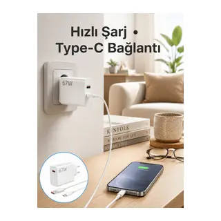 67 Watt Hızlı Şarj Aleti Poco F2 F3 F4 Uyumlu Yeni Nesil