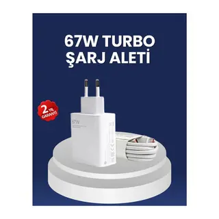 67 Watt Hızlı Şarj Adaptörü Samsung S20 S21 S22 S23 Uyumlu