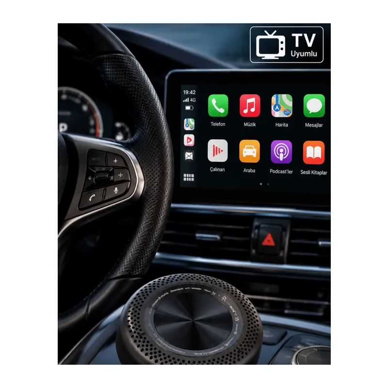 Sim Kart Takılabilen CarPlay Android Auto TV Stick 4G Destekli Medya Kutusu