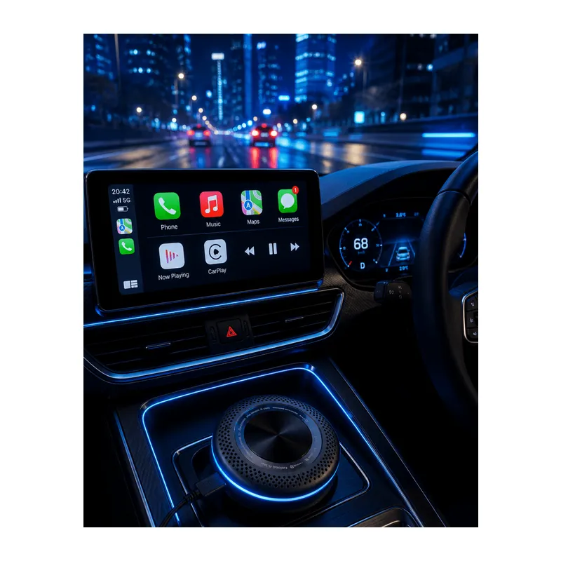 Kablosuz CarPlay Android Auto Destekli Akıllı TV Box 4G Sim Kart Girişli