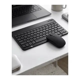 Kablosuz Bluetooth Klavye Mouse Seti Wireless Sessiz İnce Tasarım Çoklu Uyumlu