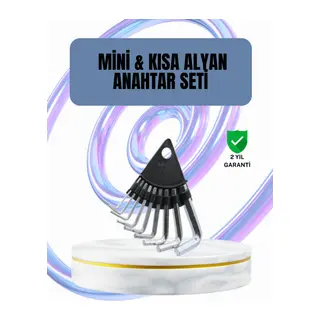 9 Parça Alyan Anahtar Seti Altıgen Uçlu Mobilya ve Tamir İçin