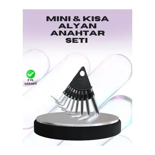 9 Parça Alyan Anahtar Seti Farklı Metrik Ölçü Pratik Taşıma
