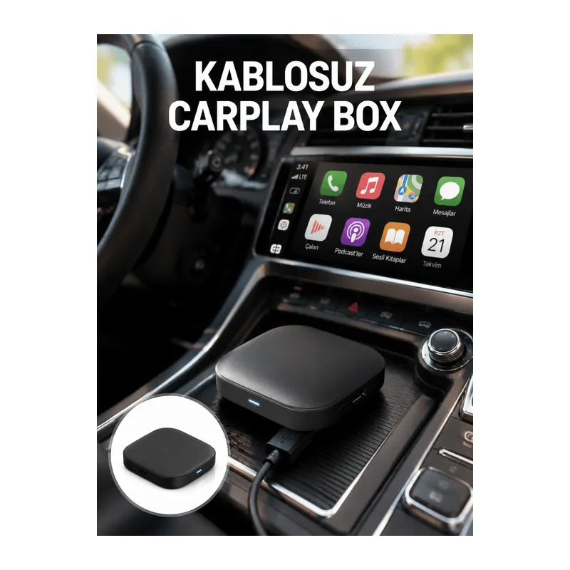 5.8GHz WiFi Destekli Kablosuz Android Auto Dönüştürücü Yeni Nesil