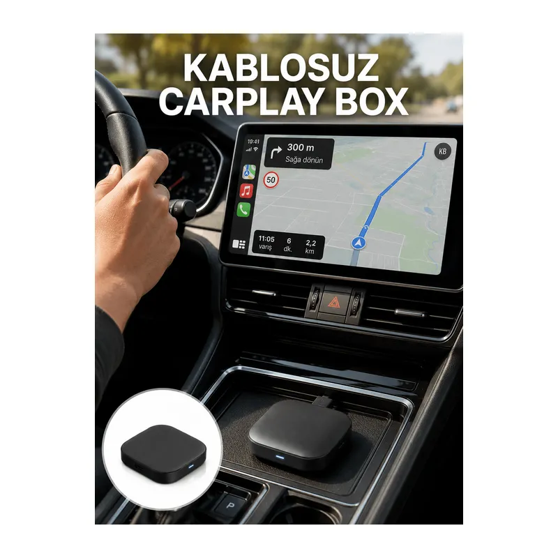 Bluetooth 5.0 Kablosuz Android Auto Araç İçi Adaptör Yeni Nesil