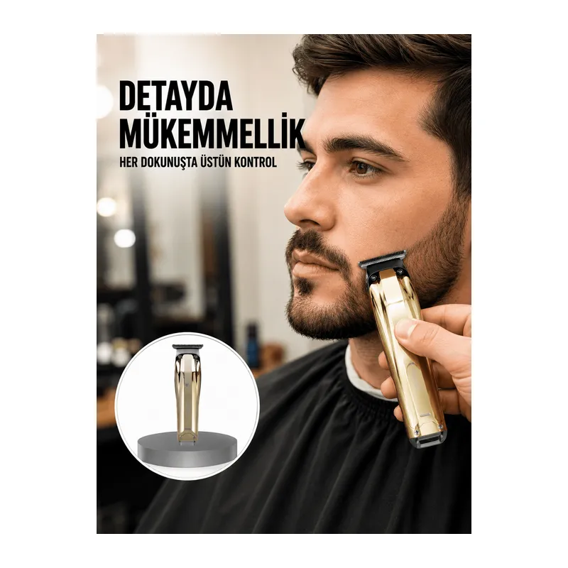 USB Şarjlı Saç Sakal Kesme Makinesi Hassas Detay Kesim İçin Yeni Nesil