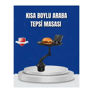 Ayarlanabilir Araç İçi Bardaklık Tepsisi 9 İnç Geniş Alan ve Telefon Standlı