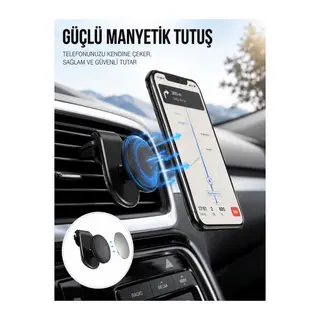 Kalorifer Izgaralı Manyetik Telefon Tutucu – Sarsıntı Geçirmez Yeni Nesil