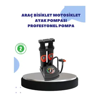 Çok Amaçlı Ayaklı Lastik Pompası Yüksek Hassasiyetli