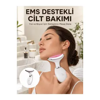 Cilt Yenileyici Şarjlı Güzellik Aleti – Pozitif/Negatif İyon, Titreşimli Masaj ve Kırmızı-Mavi-Yeşil Işıkla Yeni Nesil