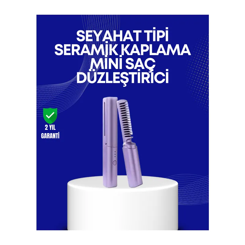 USB Şarjlı Kablosuz Saç Düzleştirici – Hızlı ve Pratik