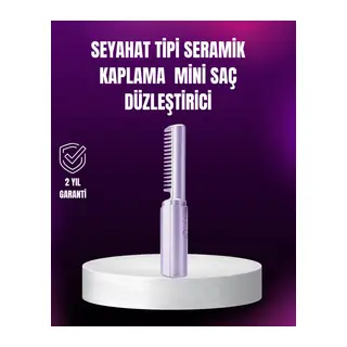 Kablosuz USB Şarjlı Saç Düzleştirici Tarak – Seyahat Boy