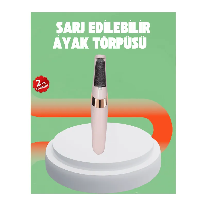 Elektrikli Ayak Törpüsü USB Şarjlı Nasır ve Kallus Giderici