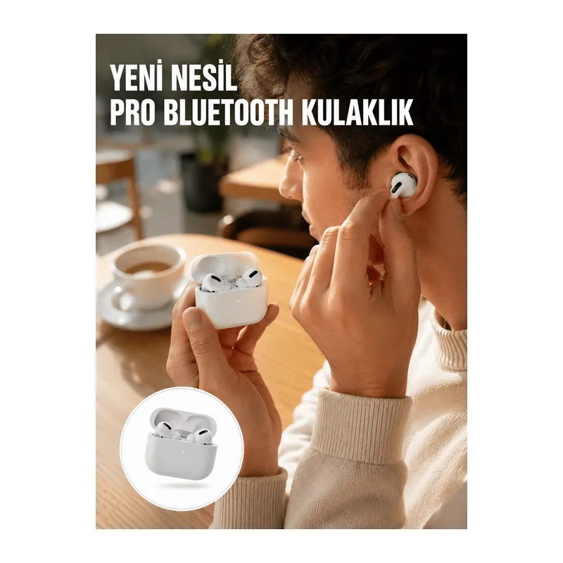 Beyaz Android ve İOS Uyumlu Yüksek Performanslı Uzun Pil Ömrü Yeni Nesil