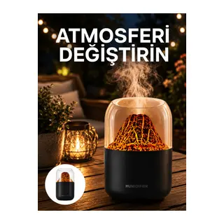 Alev Efektli Ultrasonik Difüzör – Sessiz Çalışma Yeni Nesil