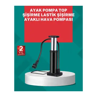 Manuel Ayak Pompası Extra Güçlü Lastik Şişirme Pompası