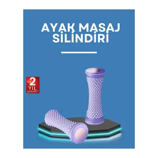 Ayak Masaj Rulosu Akupresur Silindir Kas Gevşetici Taşınabilir