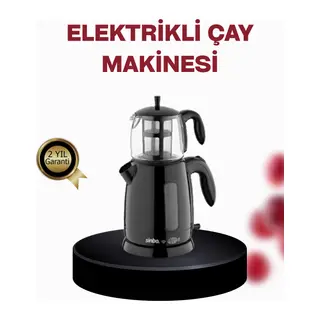 Cam Demlikli 20 Bardak Kapasiteli Elektrikli Çaycı