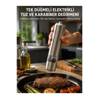 Elektrikli Baharat Öğütme Cihazı Ergonomik Şeffaf Gövde Yeni Nesil