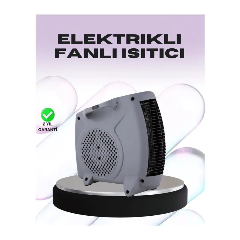 Taşınabilir Fanlı Isıtıcı Elektrikli Termik Korumalı Oda Isıtıcı