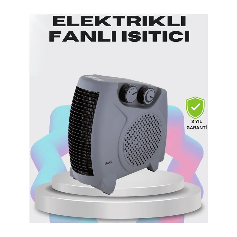 Çok Fonksiyonlu Fanlı Isıtıcı Isıtma ve Soğuk Hava Üfleme Özellikli