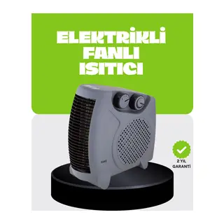 Güvenli Elektrikli Fanlı Isıtıcı Termostatlı Hızlı Isıtma