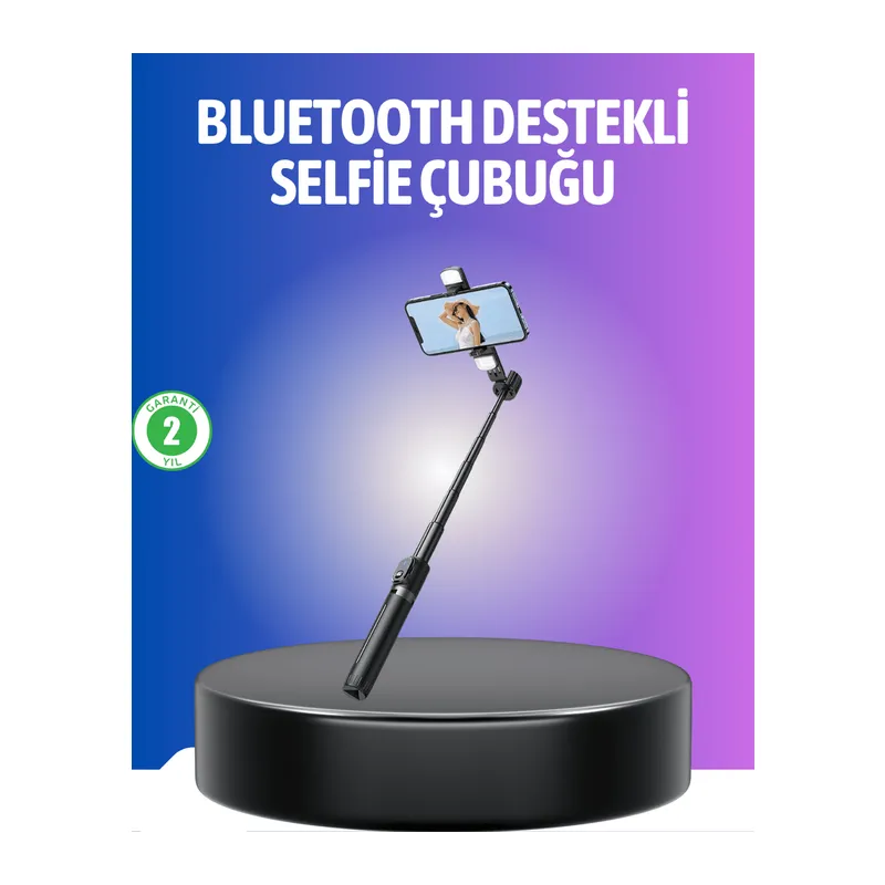 Bluetooth Selfie Çubuğu – Uzaktan Kumandalı