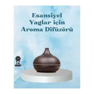 Sessiz Çalışan Aromaterapi Difüzörü – 4 Zaman Ayarlı, 7 Renkli Işık Seçeneği