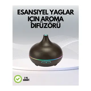7 Renk Işıklı Ultrasonik Hava Difüzörü – Sessiz ve Güvenli Kullanım