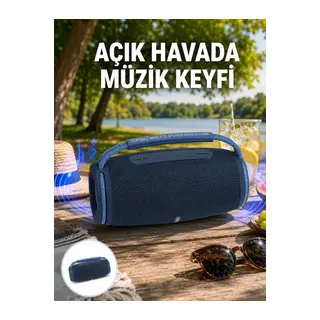 Hafif ve Dayanıklı Renkli Işıklı Taşınabilir Müzik Hoparlörü Yeni Nesil