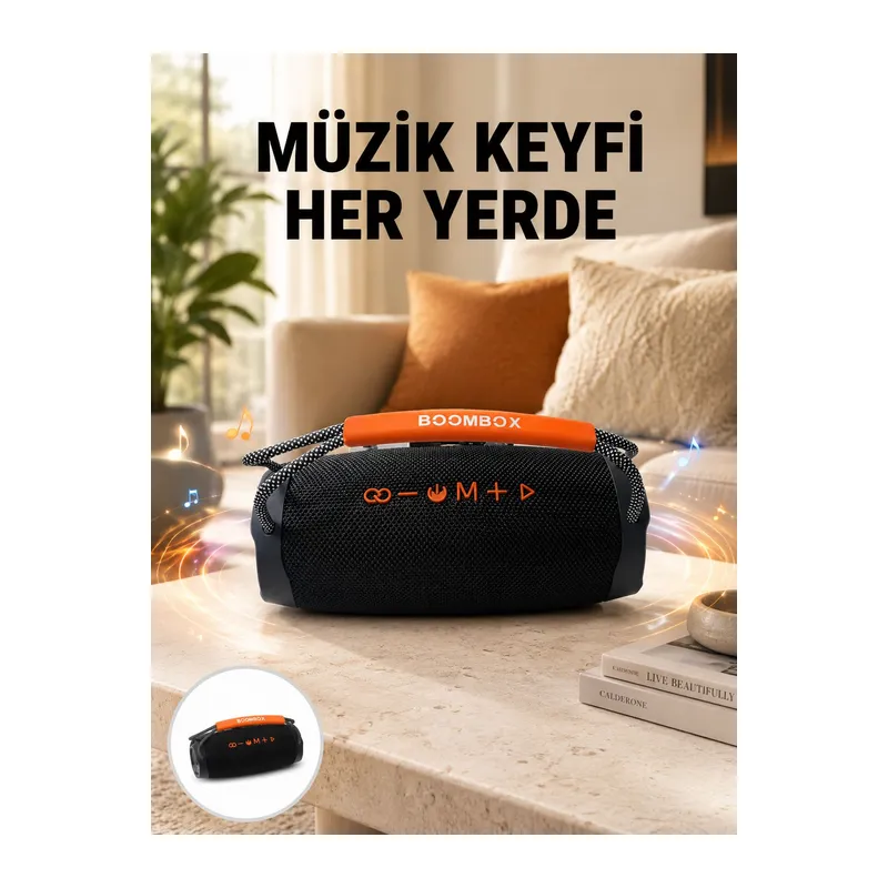 10W Çift Çıkış Güçlü Bluetooth Hoparlör Eller Serbest Yeni Nesil