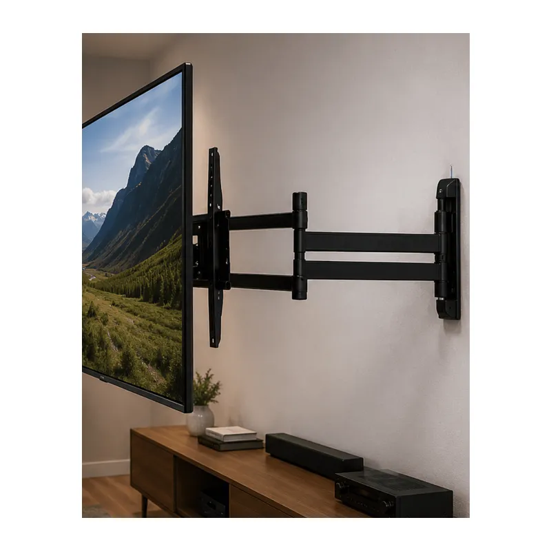Çift Kollu TV Askı Aparatı Hareketli LCD LED Televizyon Askılığı