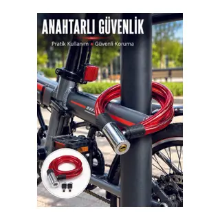 15 mm Kalın Çelik Halat ile Bisikletiniz İçin Güvenli Koruma